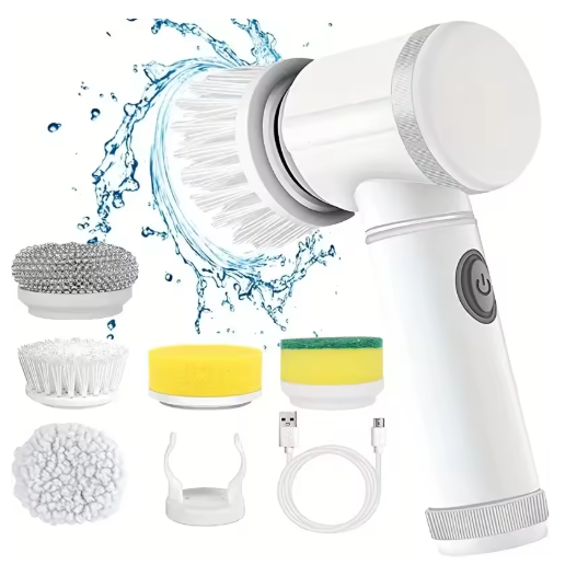 5-in-1 Power Cleaning Brush for Bathroom, Kitchen & More