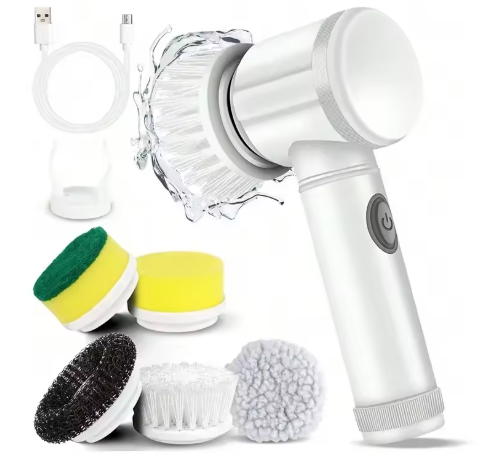 5-in-1 Power Cleaning Brush for Bathroom, Kitchen & More