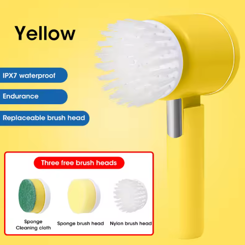 5-in-1 Power Cleaning Brush for Bathroom, Kitchen & More